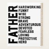 父感動的やる気を起こさせる前向き虫 プランナー手帳 (裏面)