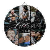 父最高のなる |父の日6写真コラージュ ダーツボード (正面)