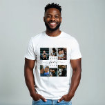 父最高のなる |父の日6写真コラージュ トライブレンドＴシャツ<br><div class="desc">家族祝の愛と大切な思い出の本質を捉えた贈り物と父の日。Father 最高の Ever Photo Collage T-Shirtはパーソナライズされた6枚のコラージュのグリッドを備え、家族の特別な写真や忘れられない瞬間をパパと一緒に表示するのに最適。このデザインは、クラシックセリフのフォントと組み合わ最高のせた手書きの黒いスクリプトスタイルでエレガントに作られ、時代を超越した洗練された外観を作り出す。個人touchを追加するにカスタマイズは、家族が設立された年で。このTシャツは単なる贈り物ではなく、あなたの人生の素晴らしい父親への心からの敬意であり、彼が家族にもたらす愛と喜びを衣服に思い出させる。デザインとレイアウトによる©鳥類科学パペリー</div>