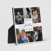 父最高のなる |父の日6写真コラージュ フォトプラーク (正面)