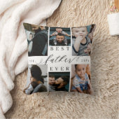 父最高のなる | 父の日8写真コラージュ クッション (ブランケット)