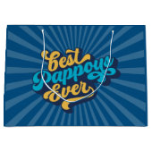 父最高のの日に父の日に父の日 ラージペーパーバッグ (正面)