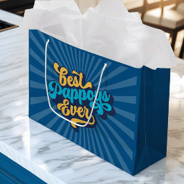 父最高のの日に父の日に父の日 ラージペーパーバッグ