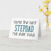 父最高のの日に私が持っていた継父おもしろいの日 カード (黄色い花)