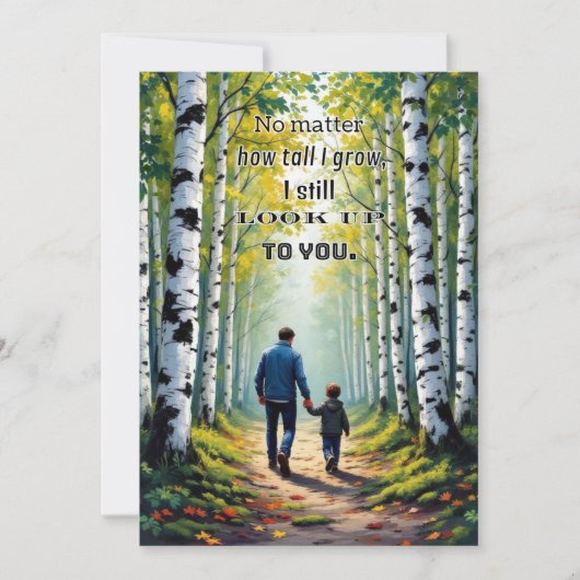 父最高のの日のメッセージ 招待状 (正面)