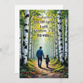 父最高のの日のメッセージ 招待状 (正面/裏面)