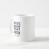父最高のの日の世界のおもしろいファーター コーヒーマグカップ (正面左)