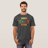 父最高のは今までおもしろい Tシャツ (正面フル)