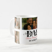 父最高のは写真パーソナライズされたコラージュ コーヒーマグカップ (正面左)