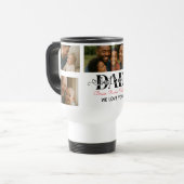 父最高のは写真パーソナライズされたコラージュ トラベルマグ (正面左)