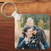 父最高のは常にスクリプト父の日フォトキープサケ キーホルダー (正面)