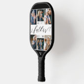 父最高のは常に脚本を書く父の日の写真コラージュ ピックルボールラケット (左)