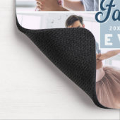 父最高のカスタムは4枚の写真の家族のコラージュ マウスパッド (コーナー)