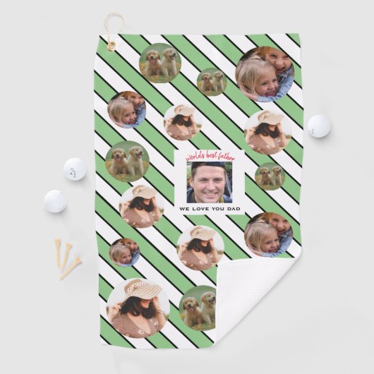 父最高のカスタム4枚🎄休日 ゴルフタオル (インサイチュ)