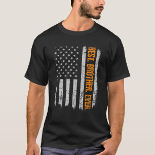 父最高の家の日Chのためのブラザー・エバーアメリカ国旗 Tシャツ