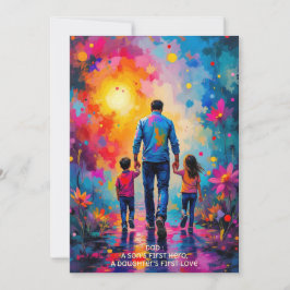 父最高の日のメッセージ サンキューカード