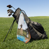 父最高の日贈り物 ゴルフタオル (グリーン)