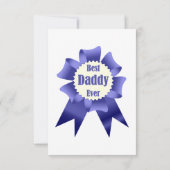 父最高の父のダディ賞受賞者リボン カード (裏面)