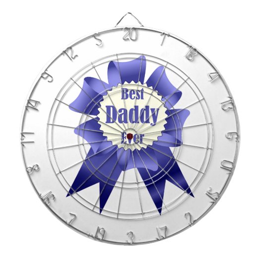父最高の父のダディ賞受賞者リボン ダーツボード (正面)