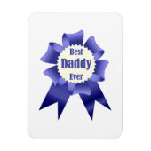 父最高の父のダディ賞受賞者リボン マグネット (縦)