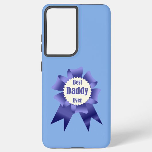 父最高の父のダディ賞受賞者リボン SAMSUNG GALAXYケース (裏面)