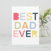 父最高の父の日と誕生日のためのパパの永遠のカード 案内状 (スタンド正面)