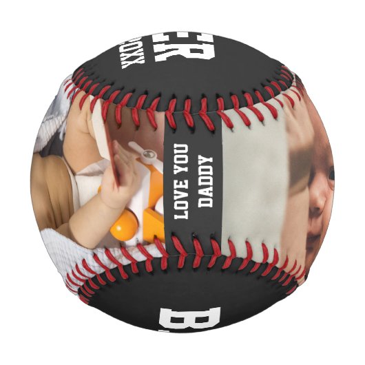 父最高の父の日に写真を撮った父親 野球ボール (裏面)