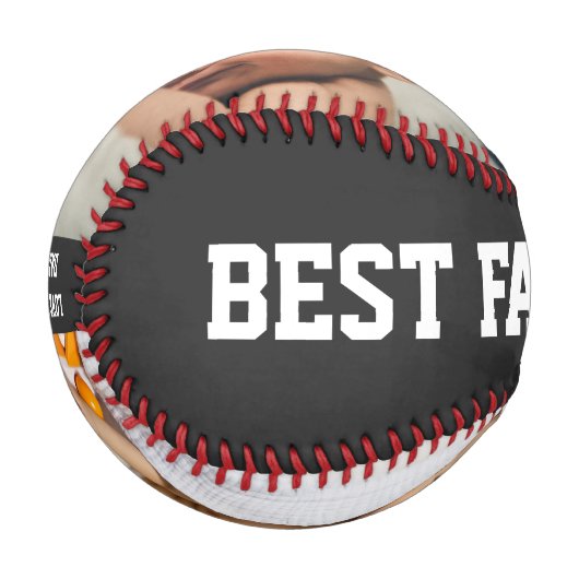 父最高の父の日に写真を撮った父親 野球ボール (正面左)