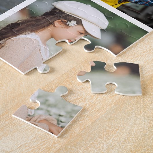 父最高の父の日のコラージュ ジグソーパズル (側面)