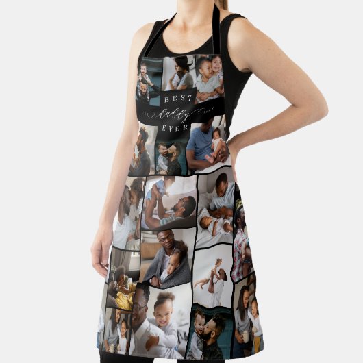 父最高の父の日の写真コラージュ エプロン (インサイチュ)