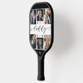 父最高の父の日の写真コラージュ ピックルボールラケット (左)
