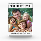 父最高の父の日の写真ブロック フォトブロック (正面)