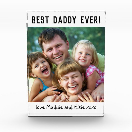 父最高の父の日の写真ブロック フォトブロック (正面)