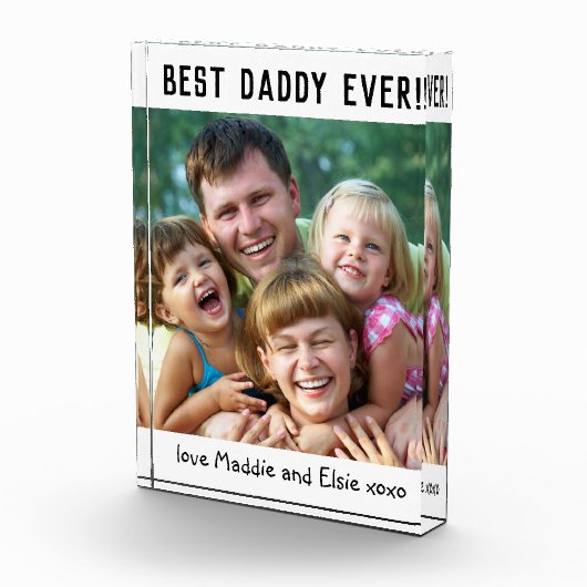父最高の父の日の写真ブロック フォトブロック (右)