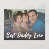 父最高の父の日の写真 シーズンポストカード (正面)
