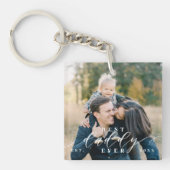 父最高の父の日の写真Keepsake キーホルダー (正面)