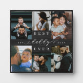 父最高の父の日の贈り物の写真ウッドグレイン フォトプラーク (正面)