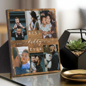 父最高の父の日の贈り物の写真ウッドグレイン フォトプラーク