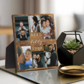 父最高の父の日の贈り物の写真ウッドグレイン フォトプラーク