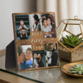 父最高の父の日の贈り物の写真ウッドグレイン フォトプラーク