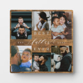 父最高の父の日の贈り物の写真Woodgrain フォトプラーク (正面)