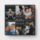 父最高の父の日の贈り物の写真Woodgrain フォトプラーク (正面)