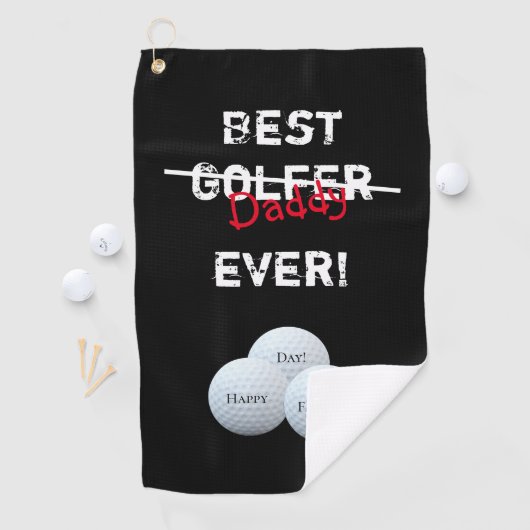 父最高の父の日は決してゴルファーではない ゴルフタオル (インサイチュ)