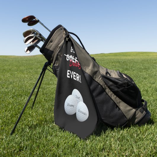 父最高の父の日は決してゴルファーではない ゴルフタオル (グリーン)