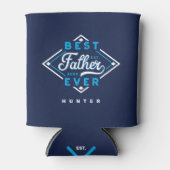 父最高の生野球ダイヤモンドネーム&モノグラム 缶クーラー (正面)