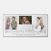 父最高の賞与パパEVER COLLAGE 3 Photo PINK デスクマット (キーボード&マウス)