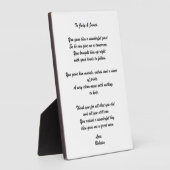 『父母の教育』歌碑 フォトプラーク (側面)