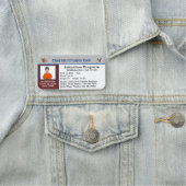 父母子ID連絡カードのパーソナライズ 名札 (インサイチュ)