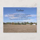 父母詩はがき ポストカード (正面)