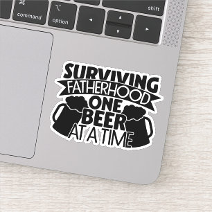 父生き延び親が一度に1杯のビール シール